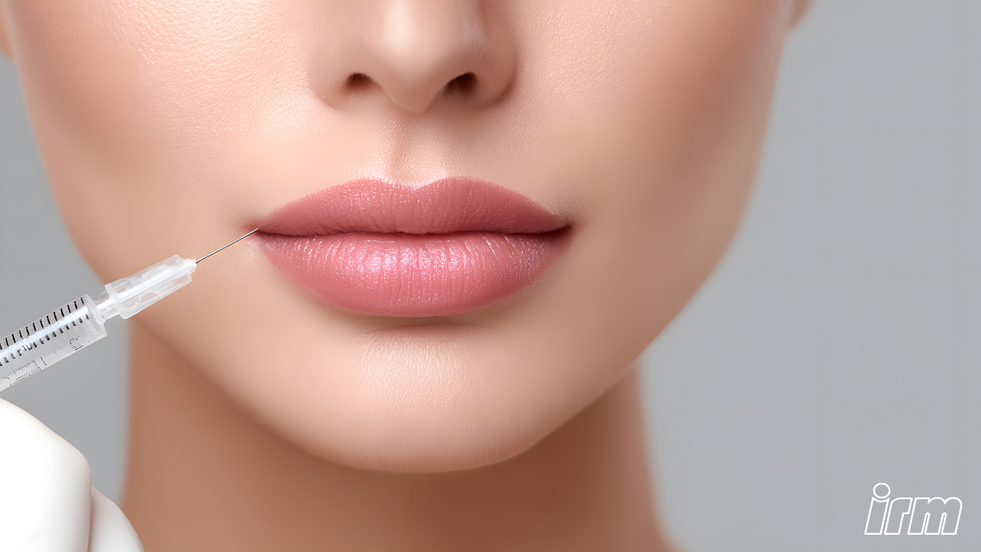 Una foto di labbra con filler.